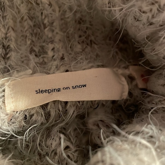Anthropologie Sleeping On Snow Eyelash Knit Turtleneck‎ Sweater Dress - Picture 7 of 8